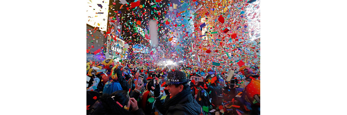 纽约时代广场跨年夜